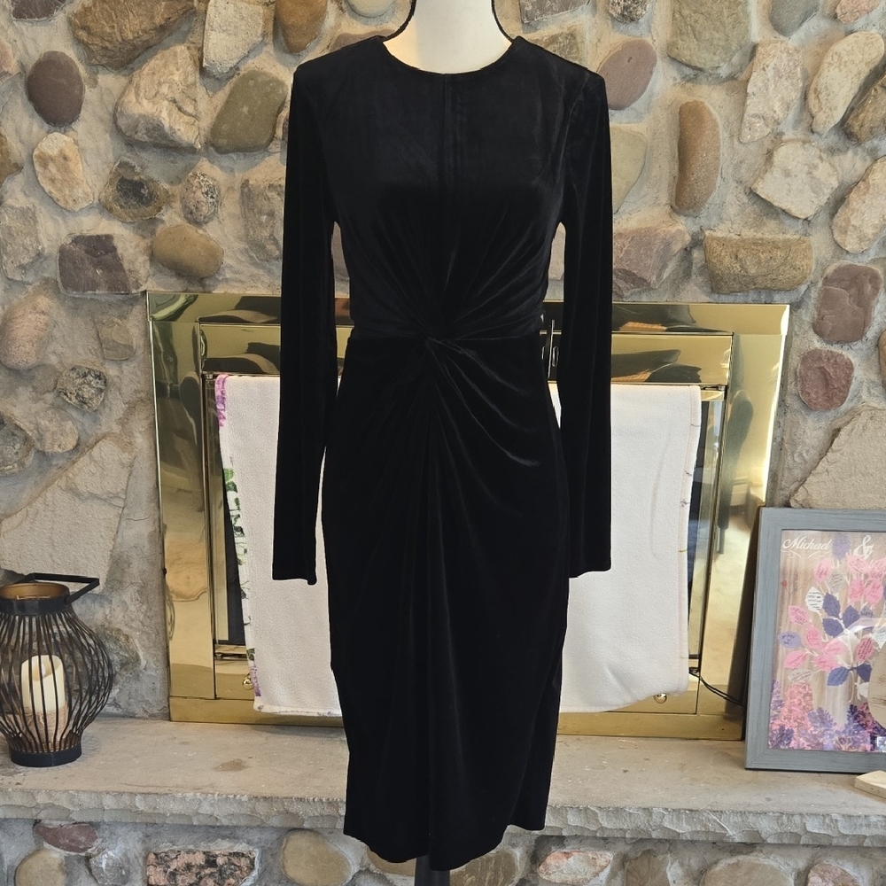 Express Black Long Sleeve Dress